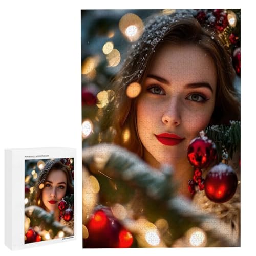 Personalisiertes Fotopuzzle, Puzzle Selbst Gestalten, Holzpuzzle mit Eigenem Foto Puzzle Personalisiert Fotopuzzle Geschenk, Individuelles Geschenke für Oma, Kinder, Mutter, Familie (5000 Teile) c-22 von HHQGOUYG