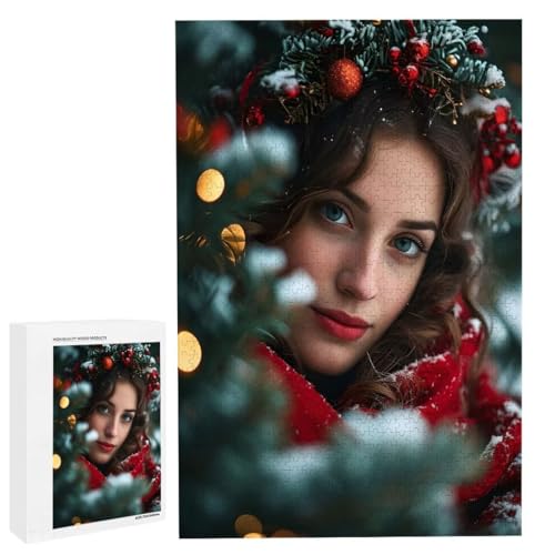 Personalisiertes Fotopuzzle, Puzzle Selbst Gestalten, Holzpuzzle mit Eigenem Foto Puzzle Personalisiert Fotopuzzle Geschenk, Individuelles Geschenke für Oma, Kinder, Mutter, Familie (5000 Teile) c-26 von HHQGOUYG