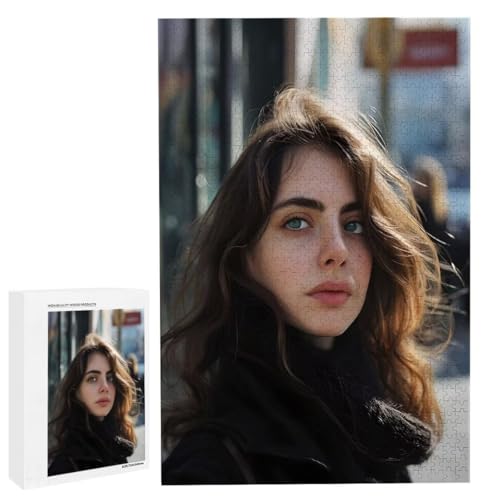 Personalisiertes Fotopuzzle, Puzzle Selbst Gestalten, Holzpuzzle mit Eigenem Foto Puzzle Personalisiert Fotopuzzle Geschenk, Individuelles Geschenke für Oma, Kinder, Mutter, Familie (5000 Teile) c-154 von HHQGOUYG