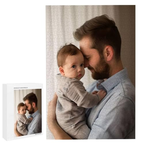 Personalisiertes Fotopuzzle, Puzzle Selbst Gestalten, Holzpuzzle mit Eigenem Foto Puzzle Personalisiert Fotopuzzle Geschenk, Individuelles Geschenke für Oma, Kinder, Mutter, Familie (5000 Teile) c-70 von HHQGOUYG