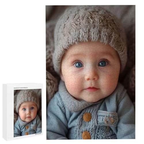 Personalisiertes Fotopuzzle, Puzzle Selbst Gestalten, Holzpuzzle mit Eigenem Foto Puzzle Personalisiert Fotopuzzle Geschenk, Individuelles Geschenke für Oma, Kinder, Mutter, Familie (5000 Teile) c-114 von HHQGOUYG