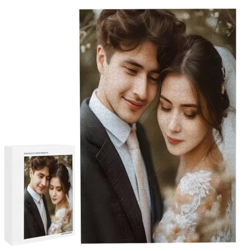 Personalisiertes Fotopuzzle, Puzzle Selbst Gestalten, Holzpuzzle mit Eigenem Foto Puzzle Personalisiert Fotopuzzle Geschenk, Individuelles Geschenke für Oma, Kinder, Mutter, Familie (5000 Teile) c-186 von HHQGOUYG