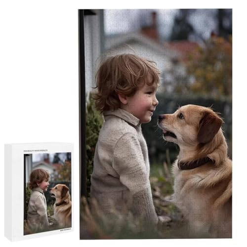 Personalisiertes Fotopuzzle, Puzzle Selbst Gestalten, Holzpuzzle mit Eigenem Foto Puzzle Personalisiert Fotopuzzle Geschenk, Individuelles Geschenke für Oma, Kinder, Mutter, Familie (5000 Teile) c-136 von HHQGOUYG