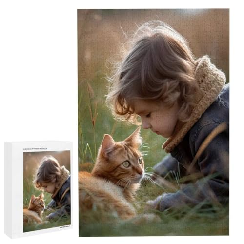 Personalisiertes Fotopuzzle, Puzzle Selbst Gestalten, Holzpuzzle mit Eigenem Foto Puzzle Personalisiert Fotopuzzle Geschenk, Individuelles Geschenke für Oma, Kinder, Mutter, Familie (5000 Teile) c-200 von HHQGOUYG