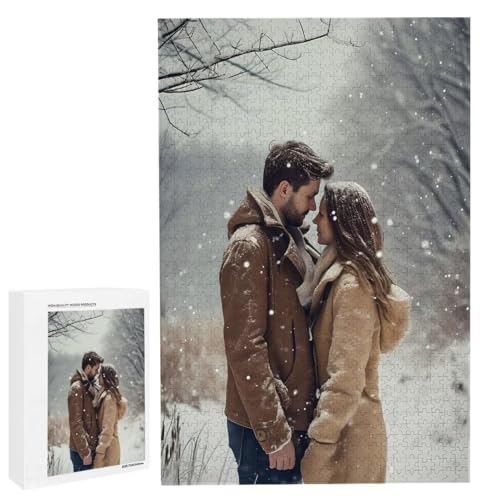 Personalisiertes Fotopuzzle, Puzzle Selbst Gestalten, Holzpuzzle mit Eigenem Foto Puzzle Personalisiert Fotopuzzle Geschenk, Individuelles Geschenke für Oma, Kinder, Mutter, Familie (5000 Teile) c-178 von HHQGOUYG