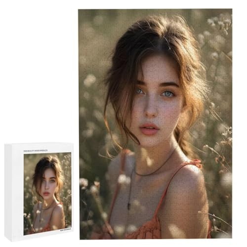 Personalisiertes Fotopuzzle, Puzzle Selbst Gestalten, Holzpuzzle mit Eigenem Foto Puzzle Personalisiert Fotopuzzle Geschenk, Individuelles Geschenke für Oma, Kinder, Mutter, Familie (5000 Teile) c-74 von HHQGOUYG