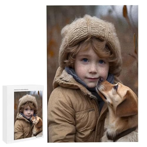 Personalisiertes Fotopuzzle, Puzzle Selbst Gestalten, Holzpuzzle mit Eigenem Foto Puzzle Personalisiert Fotopuzzle Geschenk, Individuelles Geschenke für Oma, Kinder, Mutter, Familie (5000 Teile) c-150 von HHQGOUYG