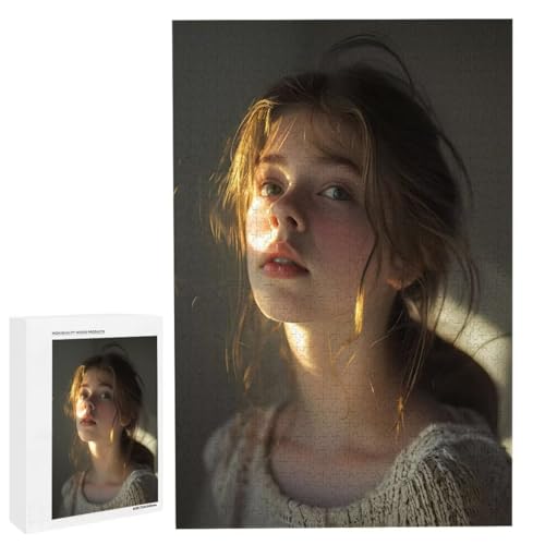 Personalisiertes Fotopuzzle, Puzzle Selbst Gestalten, Holzpuzzle mit Eigenem Foto Puzzle Personalisiert Fotopuzzle Geschenk, Individuelles Geschenke für Oma, Kinder, Mutter, Familie (5000 Teile) c-142 von HHQGOUYG