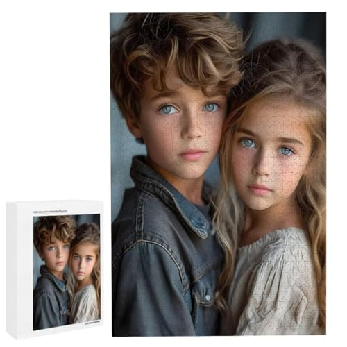 Personalisiertes Fotopuzzle, Puzzle Selbst Gestalten, Holzpuzzle mit Eigenem Foto Puzzle Personalisiert Fotopuzzle Geschenk, Individuelles Geschenke für Oma, Kinder, Mutter, Familie (5000 Teile) c-42 von HHQGOUYG