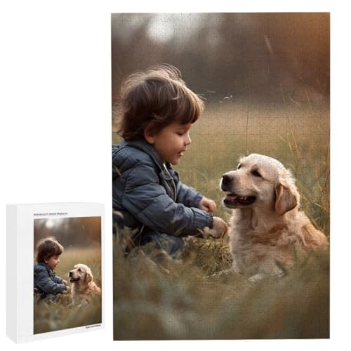 Personalisiertes Fotopuzzle, Puzzle Selbst Gestalten, Holzpuzzle mit Eigenem Foto Puzzle Personalisiert Fotopuzzle Geschenk, Individuelles Geschenke für Oma, Kinder, Mutter, Familie (5000 Teile) c-6 von HHQGOUYG