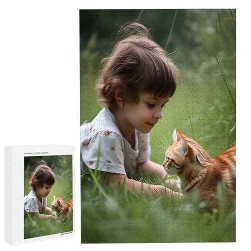 Personalisiertes Fotopuzzle, Puzzle Selbst Gestalten, Holzpuzzle mit Eigenem Foto Puzzle Personalisiert Fotopuzzle Geschenk, Individuelles Geschenke für Oma, Kinder, Mutter, Familie (6000 Teile) c-199 von HHQGOUYG