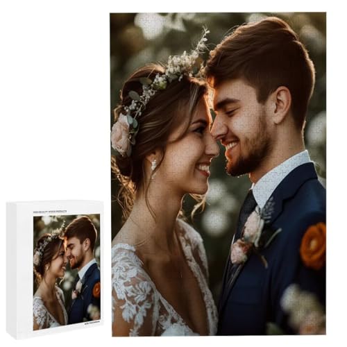 Personalisiertes Fotopuzzle, Puzzle Selbst Gestalten, Holzpuzzle mit Eigenem Foto Puzzle Personalisiert Fotopuzzle Geschenk, Individuelles Geschenke für Oma, Kinder, Mutter, Familie (6000 Teile) c-187 von HHQGOUYG