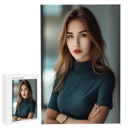 Personalisiertes Fotopuzzle, Puzzle Selbst Gestalten, Holzpuzzle mit Eigenem Foto Puzzle Personalisiert Fotopuzzle Geschenk, Individuelles Geschenke für Oma, Kinder, Mutter, Familie (6000 Teile) c-89 von HHQGOUYG