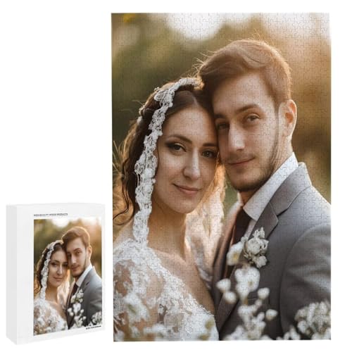 Personalisiertes Fotopuzzle, Puzzle Selbst Gestalten, Holzpuzzle mit Eigenem Foto Puzzle Personalisiert Fotopuzzle Geschenk, Individuelles Geschenke für Oma, Kinder, Mutter, Familie (6000 Teile) c-185 von HHQGOUYG