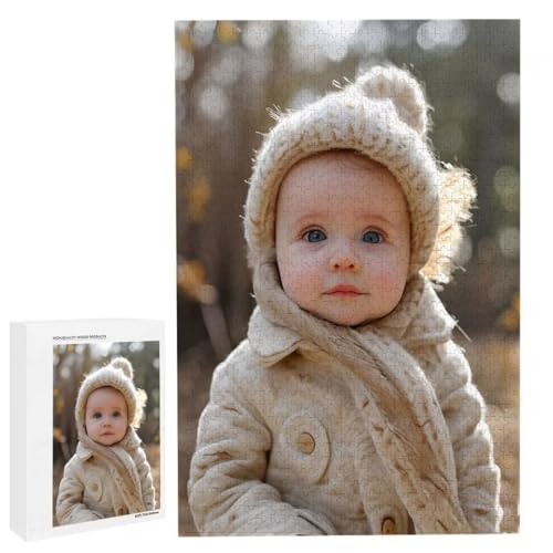 Personalisiertes Fotopuzzle, Puzzle Selbst Gestalten, Holzpuzzle mit Eigenem Foto Puzzle Personalisiert Fotopuzzle Geschenk, Individuelles Geschenke für Oma, Kinder, Mutter, Familie (6000 Teile) c-145 von HHQGOUYG