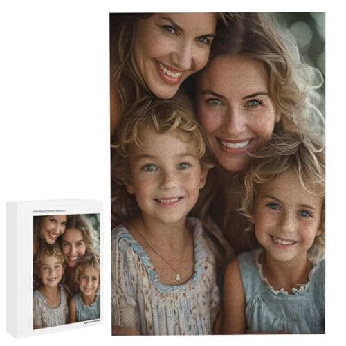 Personalisiertes Fotopuzzle, Puzzle Selbst Gestalten, Holzpuzzle mit Eigenem Foto Puzzle Personalisiert Fotopuzzle Geschenk, Individuelles Geschenke für Oma, Kinder, Mutter, Familie (6000 Teile) c-169 von HHQGOUYG