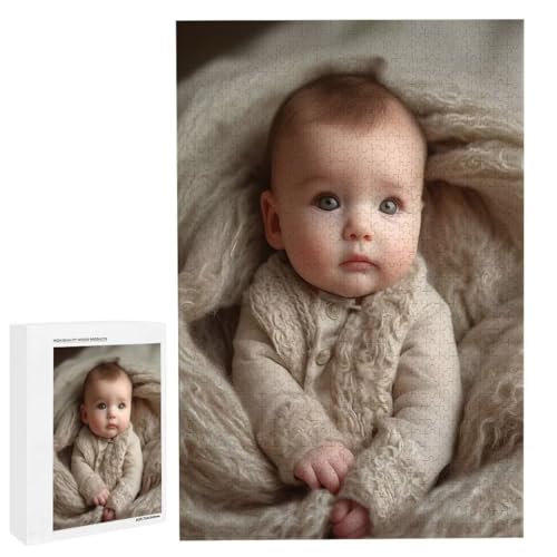 Personalisiertes Fotopuzzle, Puzzle Selbst Gestalten, Holzpuzzle mit Eigenem Foto Puzzle Personalisiert Fotopuzzle Geschenk, Individuelles Geschenke für Oma, Kinder, Mutter, Familie (6000 Teile) c-55 von HHQGOUYG