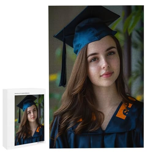 Personalisiertes Fotopuzzle, Puzzle Selbst Gestalten, Holzpuzzle mit Eigenem Foto Puzzle Personalisiert Fotopuzzle Geschenk, Individuelles Geschenke für Oma, Kinder, Mutter, Familie (6000 Teile) c-83 von HHQGOUYG