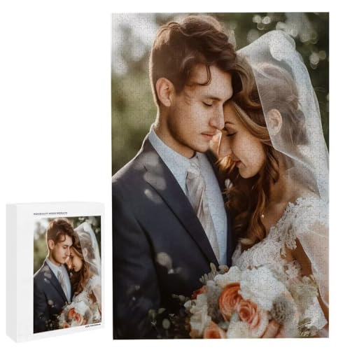 Personalisiertes Fotopuzzle, Puzzle Selbst Gestalten, Holzpuzzle mit Eigenem Foto Puzzle Personalisiert Fotopuzzle Geschenk, Individuelles Geschenke für Oma, Kinder, Mutter, Familie (6000 Teile) c-193 von HHQGOUYG