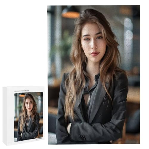 Personalisiertes Fotopuzzle, Puzzle Selbst Gestalten, Holzpuzzle mit Eigenem Foto Puzzle Personalisiert Fotopuzzle Geschenk, Individuelles Geschenke für Oma, Kinder, Mutter, Familie (6000 Teile) c-91 von HHQGOUYG