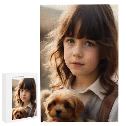 Personalisiertes Fotopuzzle, Puzzle Selbst Gestalten, Holzpuzzle mit Eigenem Foto Puzzle Personalisiert Fotopuzzle Geschenk, Individuelles Geschenke für Oma, Kinder, Mutter, Familie (6000 Teile) c-143 von HHQGOUYG