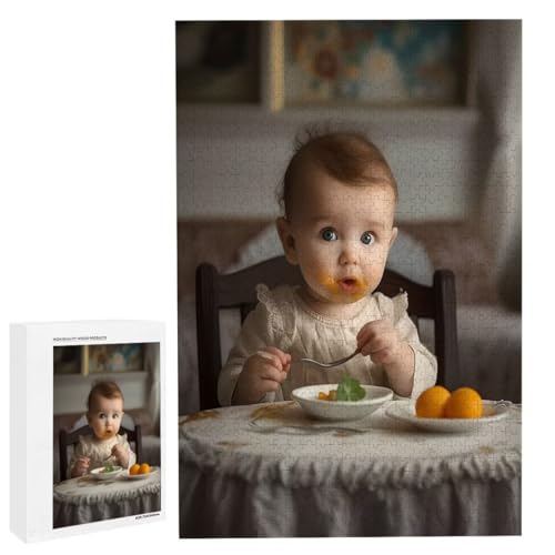 Personalisiertes Fotopuzzle, Puzzle Selbst Gestalten, Holzpuzzle mit Eigenem Foto Puzzle Personalisiert Fotopuzzle Geschenk, Individuelles Geschenke für Oma, Kinder, Mutter, Familie (6000 Teile) c-43 von HHQGOUYG