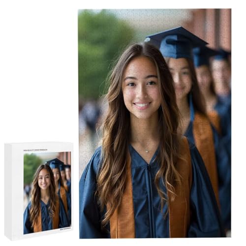 Personalisiertes Fotopuzzle, Puzzle Selbst Gestalten, Holzpuzzle mit Eigenem Foto Puzzle Personalisiert Fotopuzzle Geschenk, Individuelles Geschenke für Oma, Kinder, Mutter, Familie (6000 Teile) c-85 von HHQGOUYG