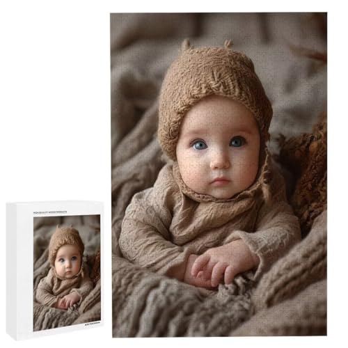 Personalisiertes Fotopuzzle, Puzzle Selbst Gestalten, Holzpuzzle mit Eigenem Foto Puzzle Personalisiert Fotopuzzle Geschenk, Individuelles Geschenke für Oma, Kinder, Mutter, Familie (6000 Teile) c-111 von HHQGOUYG