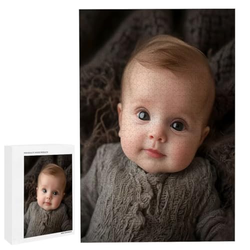 Personalisiertes Fotopuzzle, Puzzle Selbst Gestalten, Holzpuzzle mit Eigenem Foto Puzzle Personalisiert Fotopuzzle Geschenk, Individuelles Geschenke für Oma, Kinder, Mutter, Familie (6000 Teile) c-107 von HHQGOUYG