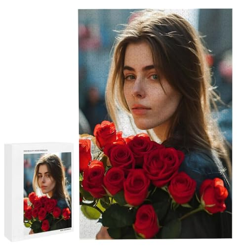 Personalisiertes Fotopuzzle, Puzzle Selbst Gestalten, Holzpuzzle mit Eigenem Foto Puzzle Personalisiert Fotopuzzle Geschenk, Individuelles Geschenke für Oma, Kinder, Mutter, Familie (6000 Teile) c-173 von HHQGOUYG