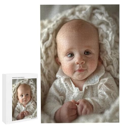 Personalisiertes Fotopuzzle, Puzzle Selbst Gestalten, Holzpuzzle mit Eigenem Foto Puzzle Personalisiert Fotopuzzle Geschenk, Individuelles Geschenke für Oma, Kinder, Mutter, Familie (6000 Teile) c-161 von HHQGOUYG