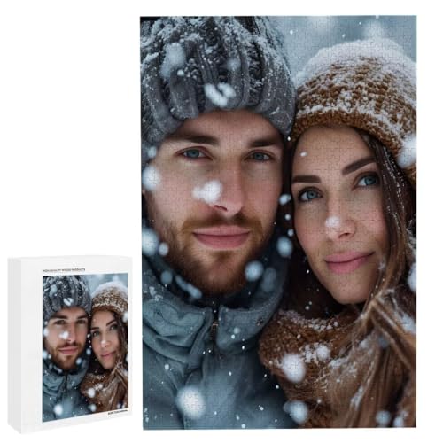 Personalisiertes Fotopuzzle, Puzzle Selbst Gestalten, Holzpuzzle mit Eigenem Foto Puzzle Personalisiert Fotopuzzle Geschenk, Individuelles Geschenke für Oma, Kinder, Mutter, Familie (6000 Teile) c-177 von HHQGOUYG