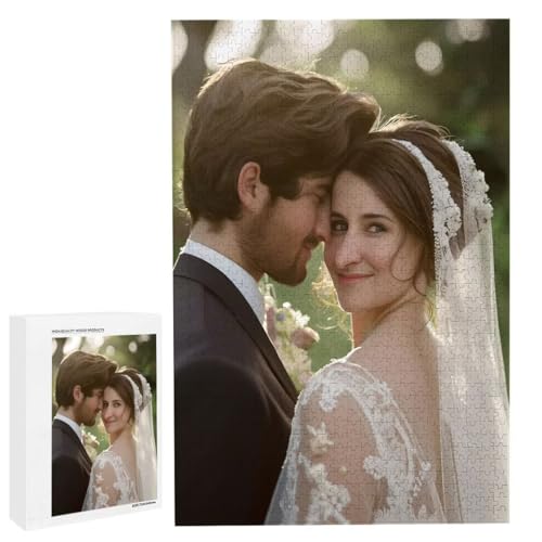 Personalisiertes Fotopuzzle, Puzzle Selbst Gestalten, Holzpuzzle mit Eigenem Foto Puzzle Personalisiert Fotopuzzle Geschenk, Individuelles Geschenke für Oma, Kinder, Mutter, Familie (6000 Teile) c-131 von HHQGOUYG