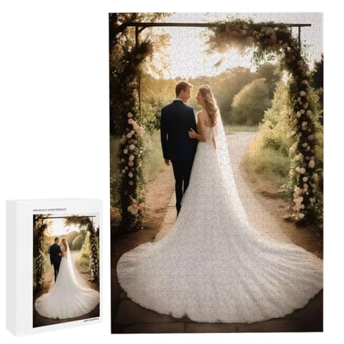 Personalisiertes Fotopuzzle, Puzzle Selbst Gestalten, Holzpuzzle mit Eigenem Foto Puzzle Personalisiert Fotopuzzle Geschenk, Individuelles Geschenke für Oma, Kinder, Mutter, Familie (6000 Teile) c-115 von HHQGOUYG