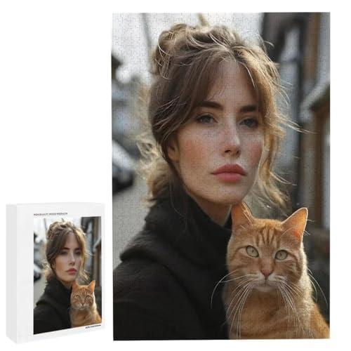 Personalisiertes Fotopuzzle, Puzzle Selbst Gestalten, Holzpuzzle mit Eigenem Foto Puzzle Personalisiert Fotopuzzle Geschenk, Individuelles Geschenke für Oma, Kinder, Mutter, Familie (6000 Teile) c-137 von HHQGOUYG