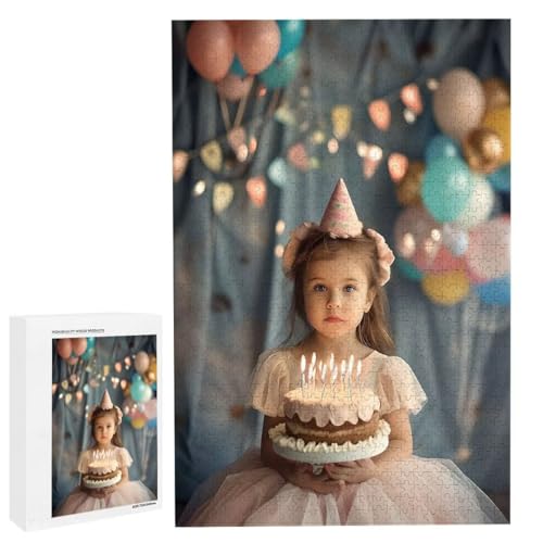 Personalisiertes Fotopuzzle, Puzzle Selbst Gestalten, Holzpuzzle mit Eigenem Foto Puzzle Personalisiert Fotopuzzle Geschenk, Individuelles Geschenke für Oma, Kinder, Mutter, Familie (6000 Teile) c-99 von HHQGOUYG