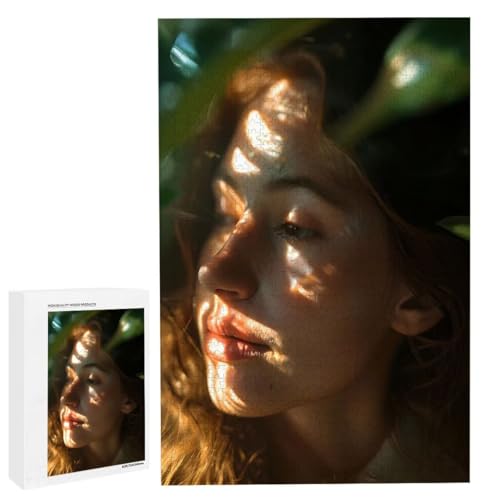 Personalisiertes Fotopuzzle, Puzzle Selbst Gestalten, Holzpuzzle mit Eigenem Foto Puzzle Personalisiert Fotopuzzle Geschenk, Individuelles Geschenke für Oma, Kinder, Mutter, Familie (70 Teile) c-46 von HHQGOUYG
