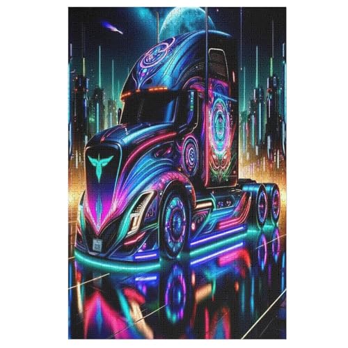 1000 Teile Puzzle Für Erwachsene, LKW -Puzzles, Kinder HolzPuzzle, Kreatives Puzzle, Geschenk Für Freunde Und Familie 78×53cm von HHXXXHH