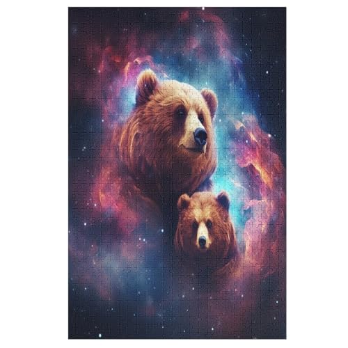 Bär Holzpuzzle 1000 Teile, Knobelspiele Für Erwachsene, Teenager, Puzzles Unmögliche - Kinder Puzzle Zimmer Deko 78×53cm Bär Holzpuzzle 1000 Teile, Knobelspiele Für Erwachsene, Teenager, Puzzles Unmögliche - Kinder Puzzle Zimmer Deko 78×53cm von HHXXXHH