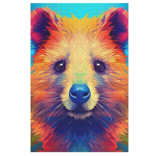 Bär Holzpuzzle 1000 Teile Klassische Puzzles Erwachsene Kinder Puzzle DIY Kit Holzspielzeug Einzigartiges Geschenk 78×53cm Bär Holzpuzzle 1000 Teile Klassische Puzzles Erwachsene Kinder Puzzle DIY Kit Holzspielzeug Einzigartiges Geschenk 78×53cm von HHXXXHH