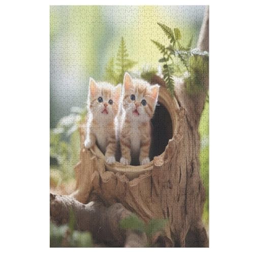 Cute Katze Puzzle, Puzzles Für Erwachsene Kinder, 1000 Teile Holzpuzzle, Für Jugendliche Herausforderungsspielzeug 78×53cm Cute Katze Puzzle, Puzzles Für Erwachsene Kinder, 1000 Teile Holzpuzzle, Für Jugendliche Herausforderungsspielzeug 78×53cm von HHXXXHH
