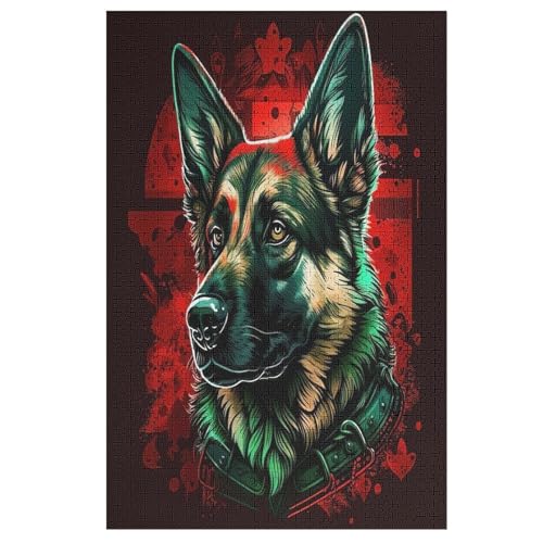 Deutscher Schäferhund Holzpuzzle - 1000 Teiliges Jigsaw Knobelspiel - Puzzle Für Erwachsene & Kinder - Outdoor & Reisespielzeug 78×53cm Deutscher Schäferhund Holzpuzzle - 1000 Teiliges Jigsaw Knobelspiel - Puzzle Für Erwachsene & Kinder - Outdoor & Reisespielzeug 78×53cm von HHXXXHH