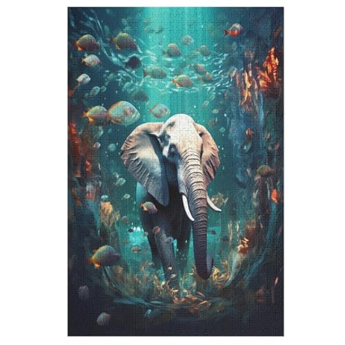 ElefAnts Puzzle 1000 Teile, Holzpuzzle Herausforderndes Geschicklichkeitsspiel Für Die Ganze Familie, Kinder Erwachsenenpuzzle Ab 12 Jahren 78×53cm ElefAnts Puzzle 1000 Teile, Holzpuzzle Herausforderndes Geschicklichkeitsspiel Für Die Ganze Familie, Kinder Erwachsenenpuzzle Ab 12 Jahren 78×53cm von HHXXXHH