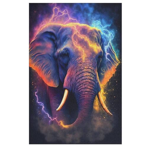 Elefant Holzpuzzle 1000 Teile Klassische Puzzles Erwachsene Kinder Puzzle DIY Kit Holzspielzeug Einzigartiges Geschenk 78×53cm Elefant Holzpuzzle 1000 Teile Klassische Puzzles Erwachsene Kinder Puzzle DIY Kit Holzspielzeug Einzigartiges Geschenk 78×53cm von HHXXXHH
