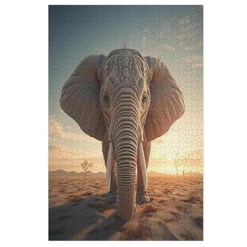 Elefant -Puzzle, 1000 Teile,Holzpuzzle Für Erwachsene Kinder, Lustiges Spielzeug, Denkspiel, Bildungsspiel, 78×53cm Elefant -Puzzle, 1000 Teile,Holzpuzzle Für Erwachsene Kinder, Lustiges Spielzeug, Denkspiel, Bildungsspiel, 78×53cm von HHXXXHH