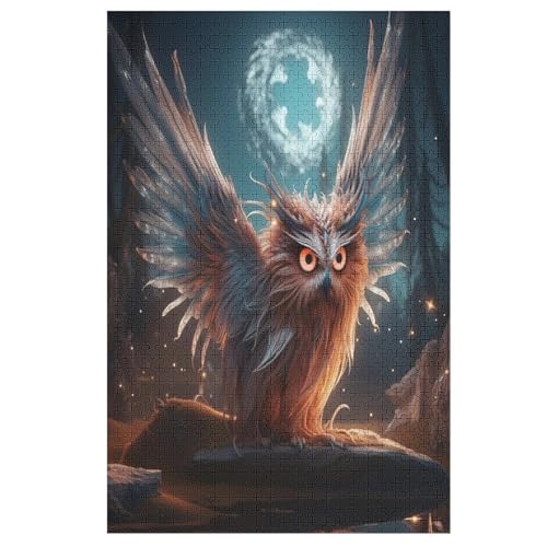 Eule Holzpuzzle 1000 Teile Klassische Puzzles Erwachsene Kinder Puzzle DIY Kit Holzspielzeug Einzigartiges Geschenk 78×53cm Eule Holzpuzzle 1000 Teile Klassische Puzzles Erwachsene Kinder Puzzle DIY Kit Holzspielzeug Einzigartiges Geschenk 78×53cm von HHXXXHH