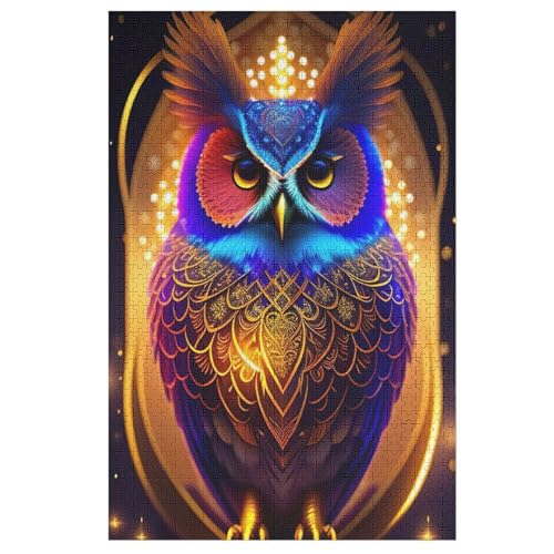 Eule Puzzles 1000 Teile Erwachsener Kniffel Spaß Für Die Ganze Familie, Holzpuzzle Kinder Erwachsene, Impossible Puzzle Schwer 78×53cm Eule Puzzles 1000 Teile Erwachsener Kniffel Spaß Für Die Ganze Familie, Holzpuzzle Kinder Erwachsene, Impossible Puzzle Schwer 78×53cm von HHXXXHH