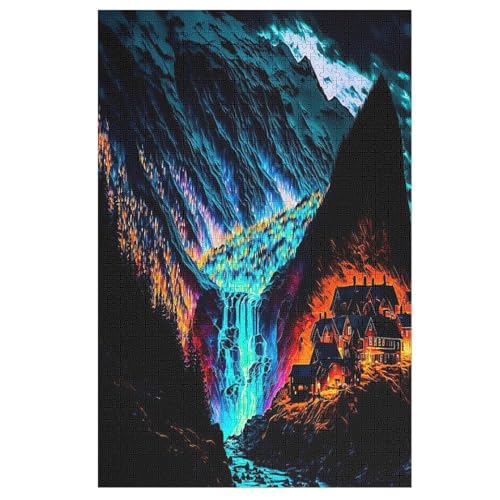 FAntasielandschaft -Puzzle, 1000 Teile,Holzpuzzle Für Erwachsene Kinder, Lustiges Spielzeug, Denkspiel, Bildungsspiel, 78×53cm FAntasielandschaft -Puzzle, 1000 Teile,Holzpuzzle Für Erwachsene Kinder, Lustiges Spielzeug, Denkspiel, Bildungsspiel, 78×53cm von HHXXXHH
