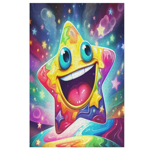 Farbige Sterne Puzzles 1000 Teile Erwachsener Kniffel Spaß Für Die Ganze Familie, Holzpuzzle Kinder Erwachsene, Impossible Puzzle Schwer 78×53cm Farbige Sterne Puzzles 1000 Teile Erwachsener Kniffel Spaß Für Die Ganze Familie, Holzpuzzle Kinder Erwachsene, Impossible Puzzle Schwer 78×53cm von HHXXXHH