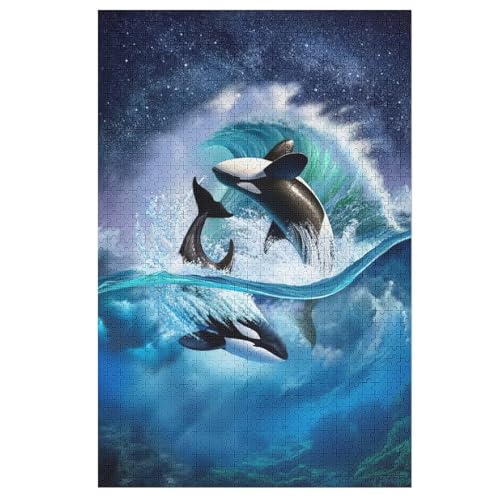 Holzpuzzle Wal Puzzle 1000 Teile Erwachsene Klassische Pädagogisches Spielzeug Kinder Lernspiel Herausforderndes Puzzles 78×53cm Holzpuzzle Wal Puzzle 1000 Teile Erwachsene Klassische Pädagogisches Spielzeug Kinder Lernspiel Herausforderndes Puzzles 78×53cm von HHXXXHH